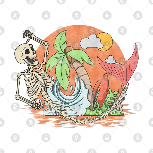 Tropical Mermaid Skeleton by FlawlessSeams