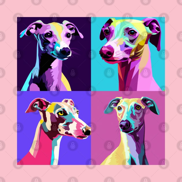 Italian Greyhound Pop Art - Dog Lover Gifts by PawPopArt