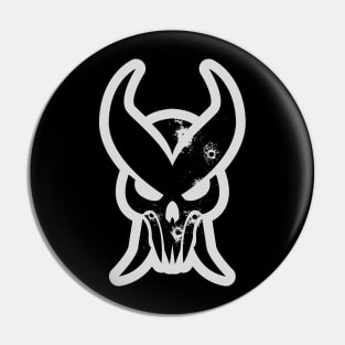 Damaged Punish Hero Skull Pin