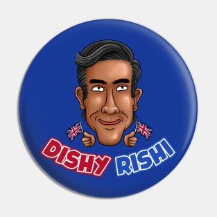 Dishy Rishi Sunak British Flag Pin