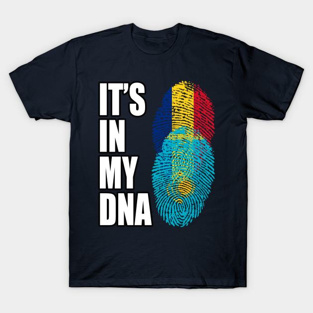 Discover Romanian And Kazakhstani Vintage Heritage DNA Flag - Proud Romanian Kazakhstani - T-Shirt