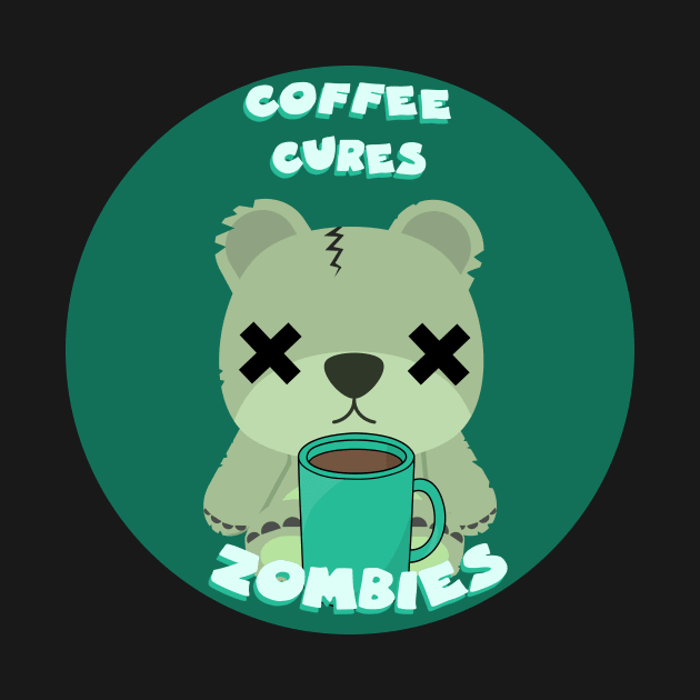 Coffee cures zombie bears by GoranDesign