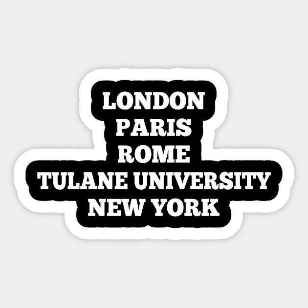 Tulane University T Shirts And Products Tulane University Sticker Teepublic