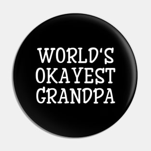 World's Okayest Grandpa - Family Pin