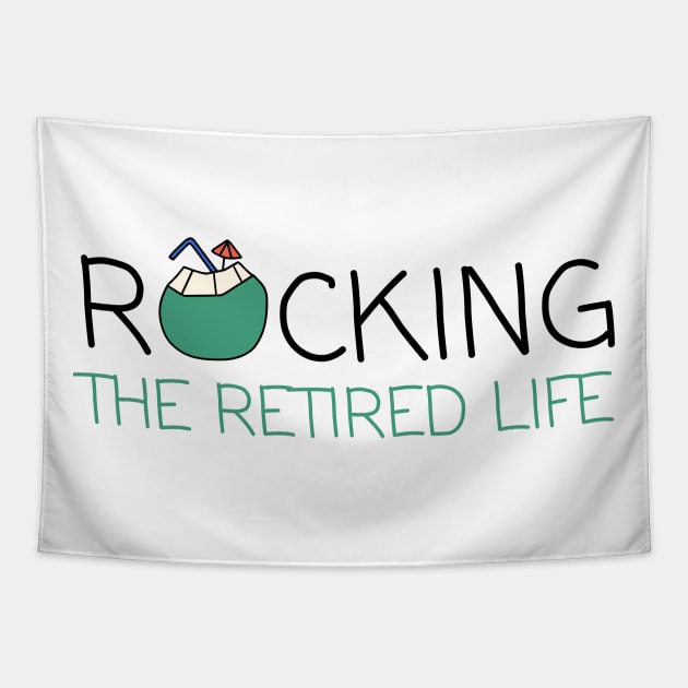 Rocking The Retired Life Tapestry by pingkangnade2@gmail.com
