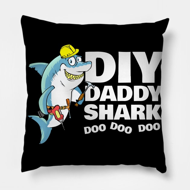 DIY Daddy Shark, Fathers Day Gift Pillow by NerdShizzle