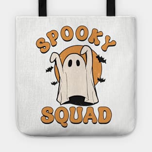 Spooky squad groovy ghost Tote