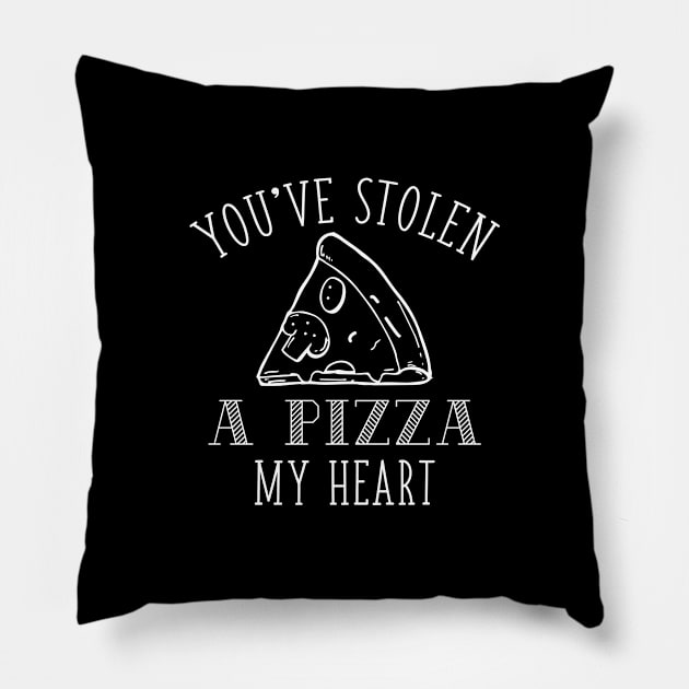 A Pizza My Heart Pillow by LuckyFoxDesigns