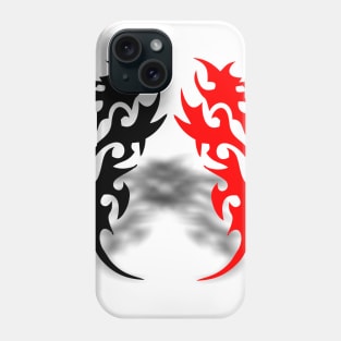 red and black tattoo art design Phone Case