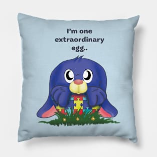 Extraordinary Bunny Autism Pillow