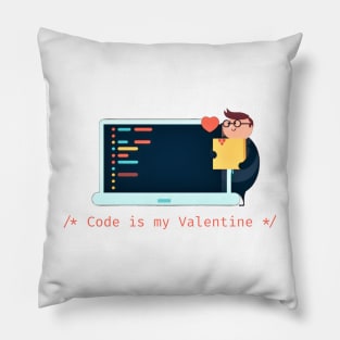 Code is my Valentine - V3 Pillow