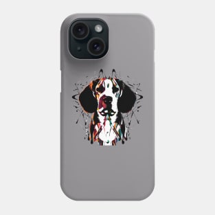 Beagle Dog Ink Painting Artwork Phone Case