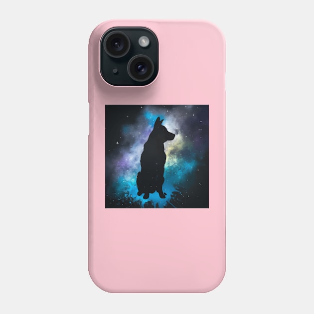 Beauceron Dog Space Nebula Artwork Phone Case by Furrban