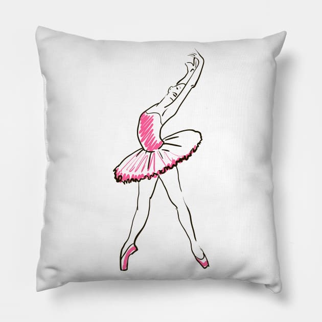 ballerina Pillow by Olga Berlet