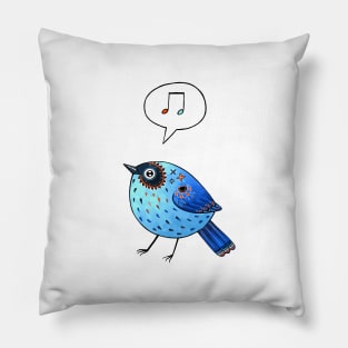 Blue Bird Pillow