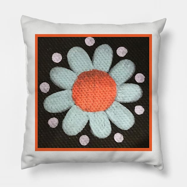 Dark Flower #3 Pillow by ErinBrieArt