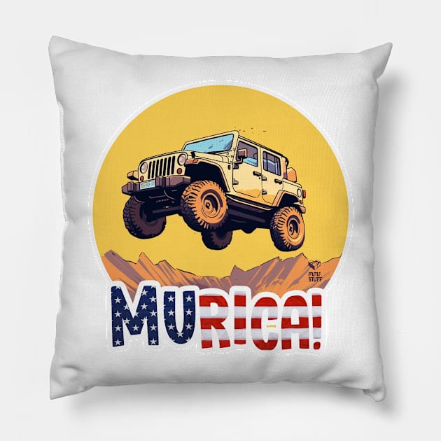 MURICA - Jeep life i Pillow by mutu.stuff