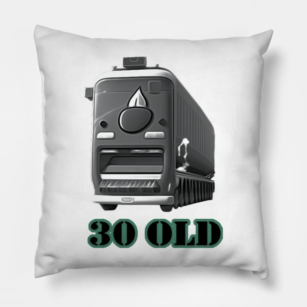 30 old bus Pillow by Neon-Arts