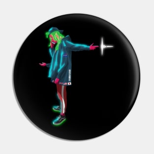 Space Light Kid Pin