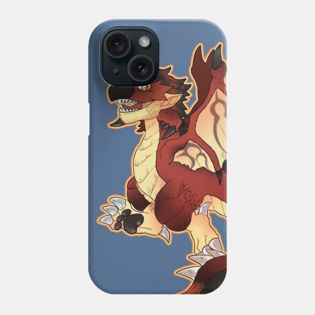Red dragon King Phone Case by Grethe_B