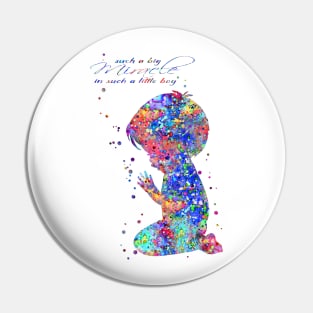 Praying little boy Pin