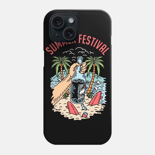 summer festival Phone Case by sober artwerk