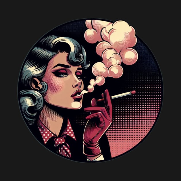 retro woman smoker by Anthony88