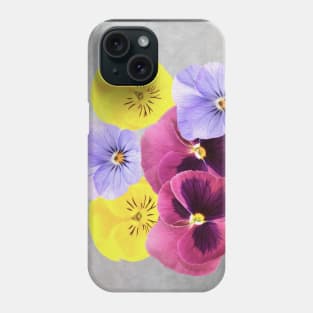 Pretty Pansy Flowers Phone Case