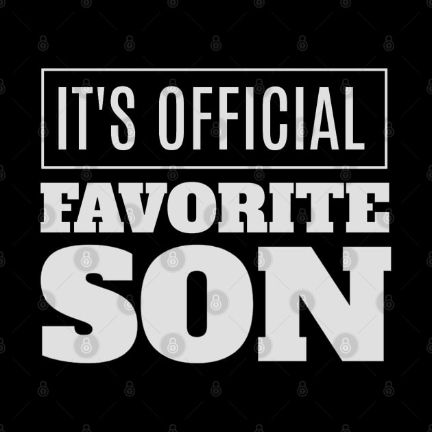 It's official i'm the favorite son by Junalben Mamaril