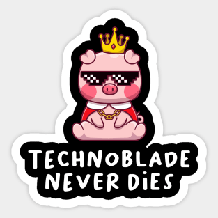 technoblade never dies 5PCS Stickers for Living Room Window Laptop Print  Background Anime Water Bottles Funny Home Luggage