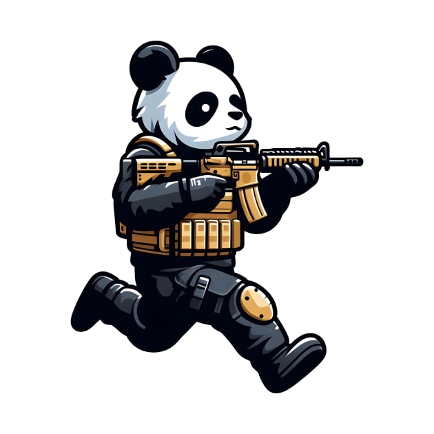 Tactical Panda by Rawlifegraphic