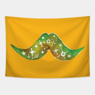 Green Space Mustache Tapestry