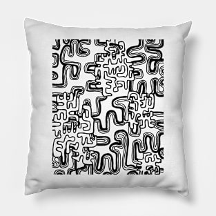 A Maze Ing Aussie Tangle with Transparent Background Pillow