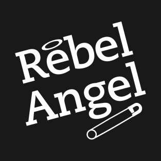 Rebel Angel Safety Pin Rebel White T-Shirt