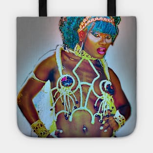 LGBT girl dressed as an indian Tote