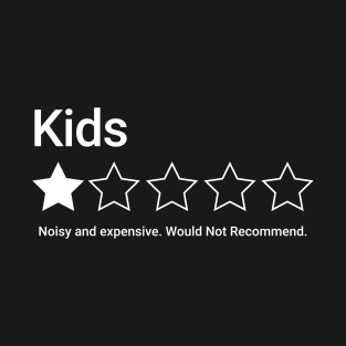 Kids Rating One out of Five Stars T-Shirt