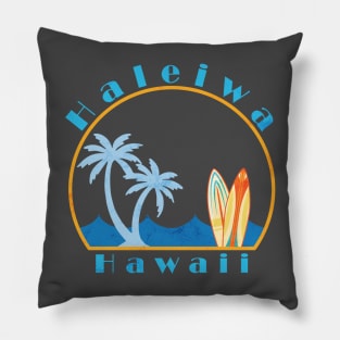 Haleiwa Beach Graphic Pillow