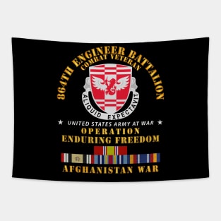 864th Eng Bn - Enduring Freedom Veteran w AFGHAN SVC Tapestry