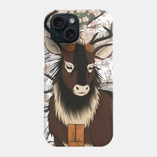 Dour Deer Japanese Art Print Phone Case