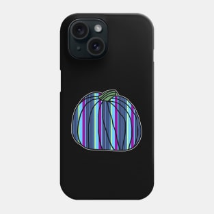 Halloween Horror Pumpkin Mostly Blue Stripes Phone Case