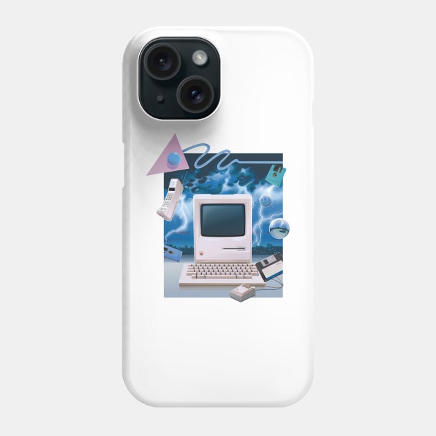 Retro Storm Phone Case by Mr.Melville