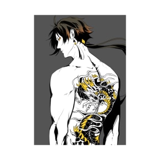 Genshin Impact - Zhongli Dragon Tattoo T-Shirt