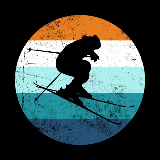 Vintage Skier Silhouette by jpmariano