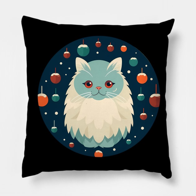 Persian Cat Xmas  Ornament, Love Cats Pillow by dukito