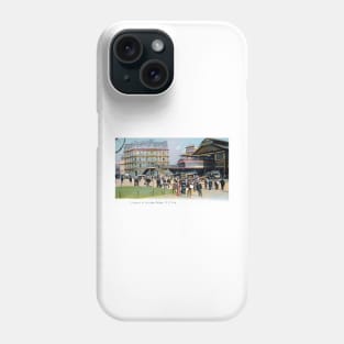 1905 Entrance to Brooklyn Bridge New York City Phone Case