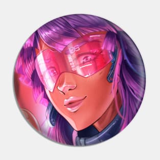 Cyberpunk girl Pin