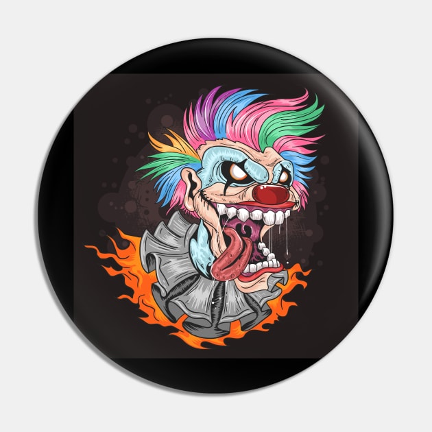 Clown joker Pin by KILLERZ