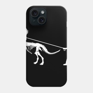 Dinosaur fossil and little boy Phone Case