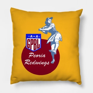 Peoria Redwings (red circle variant) Pillow