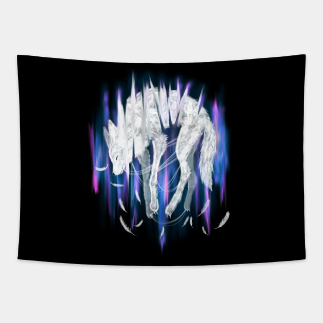 wolf spirit Tapestry by NemfisArt